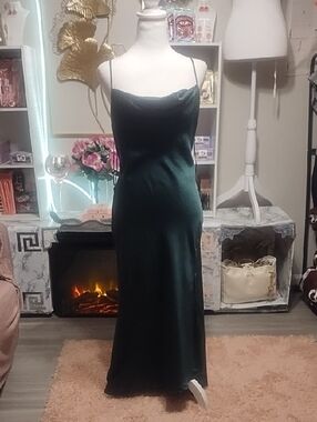 strapless open back dress Chiffon A-line One Shoulder Lace Prom Dresses MP633 main image 1